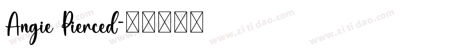 Angie Pierced字体转换